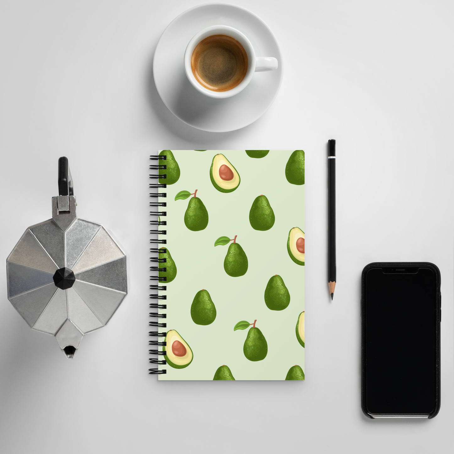 Avocado Spiral Notebook